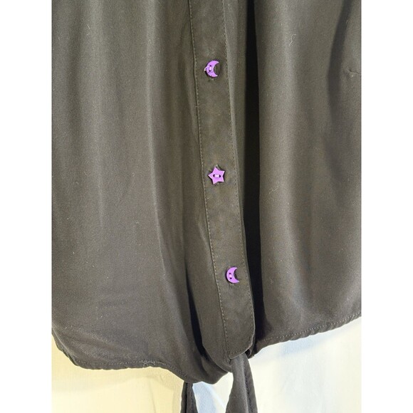 Disney Hocus Pocus Tie Front Shirt for Women by Her Universe Size Medium - Picture 2 of 11
